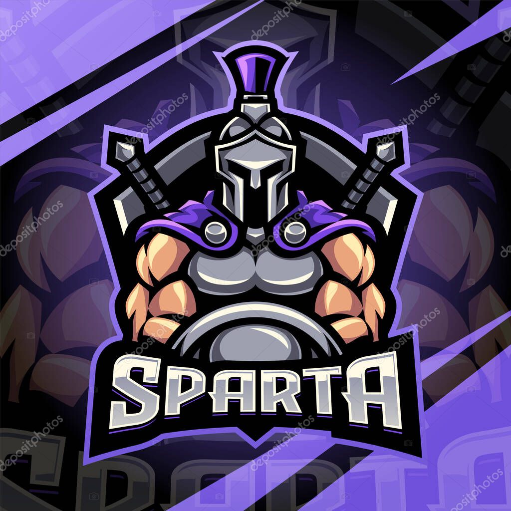 Sparta esport mascot logo design