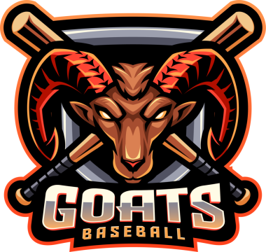 Keçiler beyzbol esport maskot logosu tasarımı