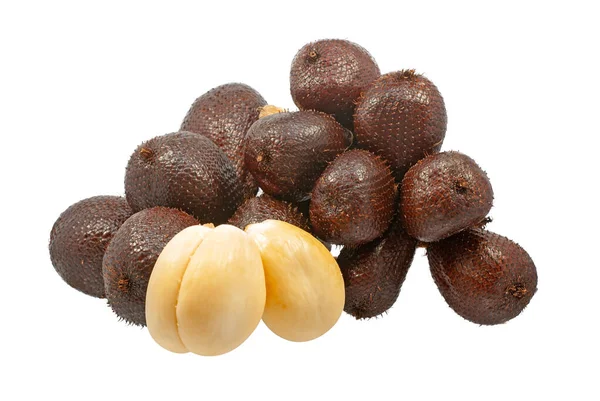 Snack Bőr Gyümölcs Vagy Salak Gyümölcs Izolált Fehér Alapon — Stock Fotó