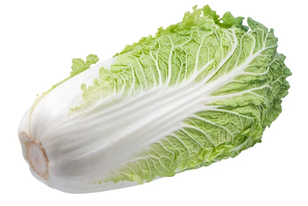 Fresh Chinese Cabbage Isolated White Background — Stock Photo, Image