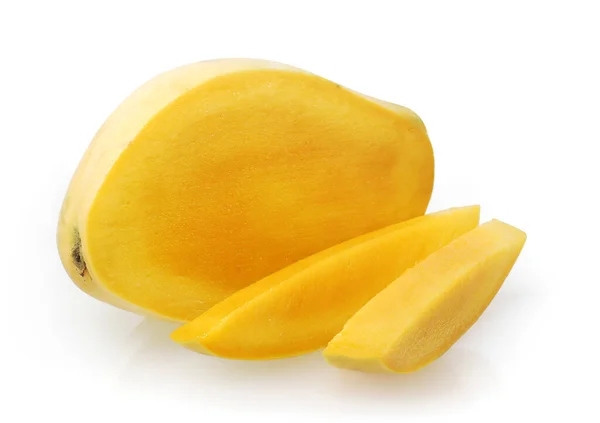 Sweet Mango Ovoce Izolované Bílém Pozadí — Stock fotografie