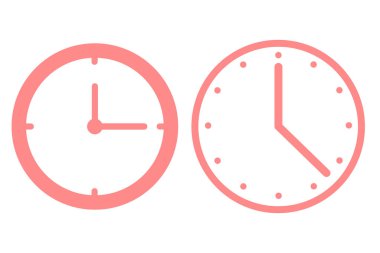 Clock icon set. Task time icon and watch icon symbol. History Icon and Timer icon symbol. Time and Date clock line icons. Time clock icon symbol Passage of time.