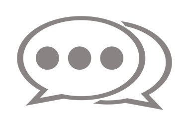 Text Message Chat icon. Speech Bubble With Text Lines. Comment icon Dialog and Conversation symbol. Opened Envelope Icon. Receive mail icon sms line.