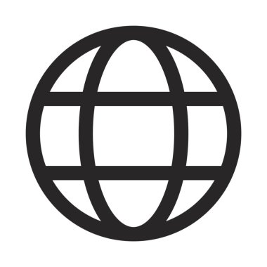 Internet symbol Go to web Icon. www icon Web click icon. Globe and arrow symbol.