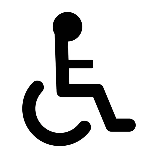 Icona Disabili Sedia Rotelle Simbolo Della Giornata Mondiale Della Disabilità — Vettoriale Stock