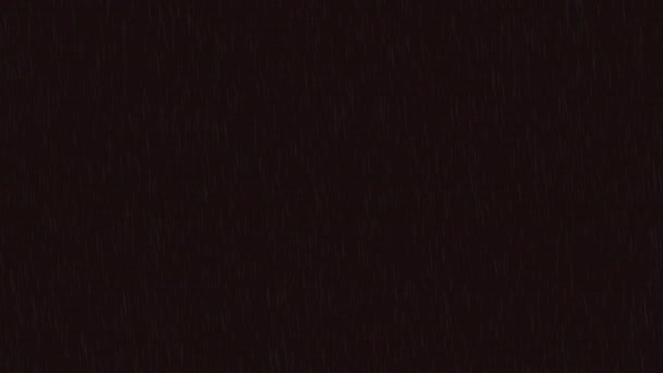 Caduta Pioggia Gocce Caduta Acqua Gocce Animazione Alpha Channel Pioggia — Video Stock
