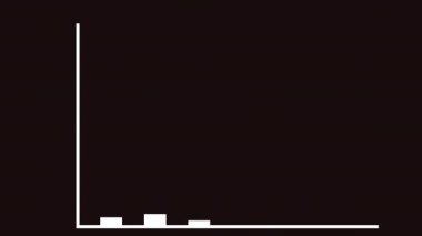 Bar Grafiği Büyüme İnfografik Yeşil Ekran Canlandırması. Yükselen Graph borsa yatırım sektörü karı. Para enflasyonu veri raporu. Şirketin performansını artırmak ekonomik başarı.