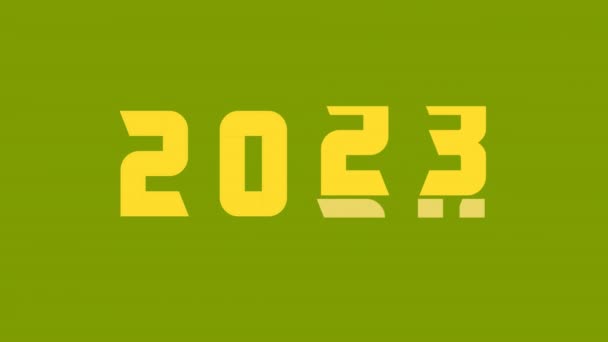 Rok Mění Roku2023 Roku2024 Načítám 2023 2024 Zelenou Lištu Průběhu — Stock video