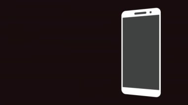 Cep telefonu görüntüleme ölçeklerini yükselt ve alfa kanalındaki sunum modelleme hareketini kaydır. Animasyon akıllı telefon ön görünümü ürünü arıyor. Cep telefonu görüntüleme slaytı ve 3d döndürme.