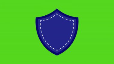 Yeşil Ekran Animasyon İşaretli Koruma Kalkanı. Güvenli internet bağlantısı çevrimiçi ödeme siber güvenlik kavramı. Web sitesi tarayıcısı teknoloji VPN Veri şifrelemesini kaldırdı.