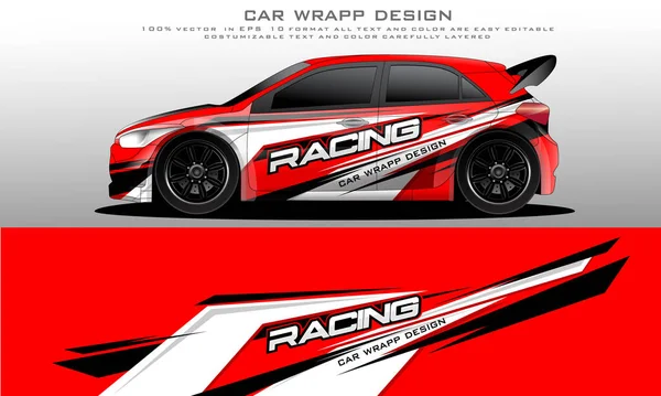 Car Livery Graphic Vector Abstract Grunge Background Design Vehicle Vinyl — Image vectorielle