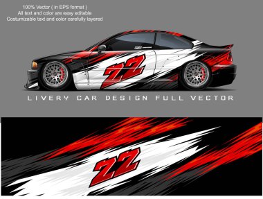 van livery graphic vector. abstract grunge background design for vehicle vinyl wrap and car branding