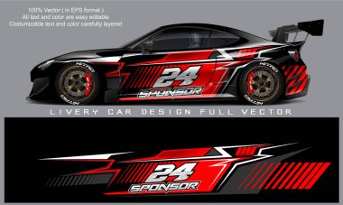 van livery graphic vector. abstract grunge background design for vehicle vinyl wrap and car branding
