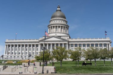 Salt Lake City, Utah, 12 Eylül 2023: kopya uzay ile Utah Eyalet Meclis Binası