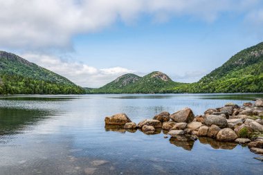 Güzel Jordan Pond Acadia Ulusal Parkı, Maine