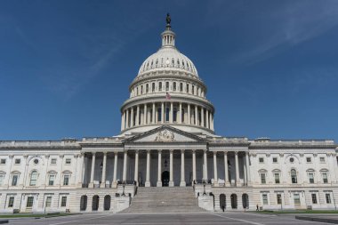 Washington DC - 22 Haziran 2025: ABD Kongre Binası, Washington, D.C. 'de Amerikan demokrasisi ve hükümetinin simgesi..