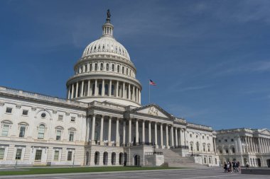 Washington DC - 22 Haziran 2025: ABD Kongre Binası, Washington, D.C. 'de Amerikan demokrasisi ve hükümetinin simgesi..