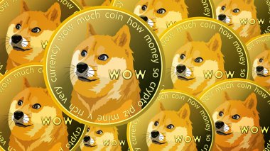 Dogecoin DOGE kripto para birimi. Dogecoin kripto para birimi sembolü