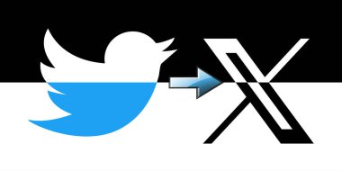 24 Temmuz 2023, Twitter sahibi Elon Musk Twitter logosunu bir kuştan X.Twitter logosuna çevirdi. Eski ve yeni Twitter logosu.