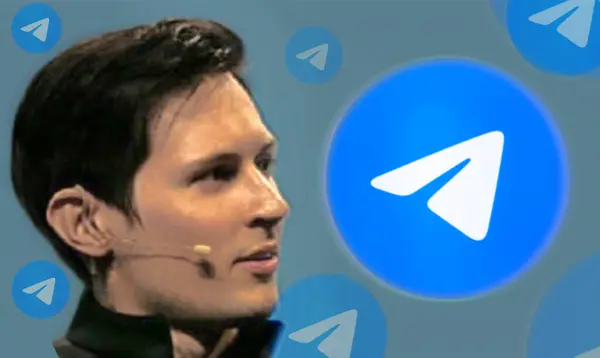 Ukrayna, 31 Ağustos 2024: Bu fotoğrafta Telegram uygulamalarının logosu ve Telegram kanalındaki sayfasında kurucusu Pavel Durov 'un fotoğrafı var..