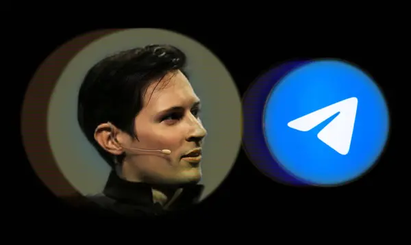 Ukrayna, 31 Ağustos 2024: Bu fotoğrafta Telegram uygulamalarının logosu ve Telegram kanalındaki sayfasında kurucusu Pavel Durov 'un fotoğrafı var..