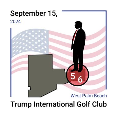 15 Eylül 2024. Donald Trump Batı Palm Beach, Florida 'daki Trump Uluslararası Golf Kulübü' nde golf oynarken bir suikast girişiminde bulunuldu..