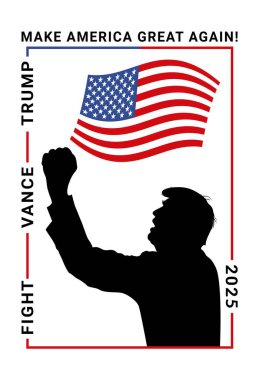 Donald Trump yumruğunu kaldırdı ve kampanya sloganı 