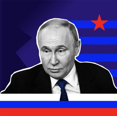 Rusya Federasyonu Başkanı Vladimir the Rovich Putin. Yarım tonların etkisi..