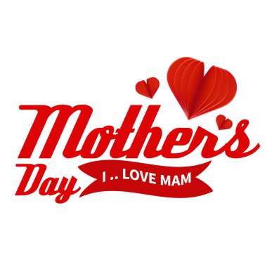 Anneler Günü tebrik kartı tasarımı. vektör illüstrasyonu