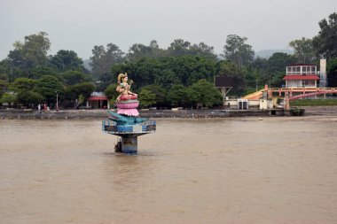 Haridwar, Uttarakhand, India , 12 August 2023, Har Ki Pauri is a famous ghat situated on the banks of the river Ganges in the holy city of Haridwar clipart