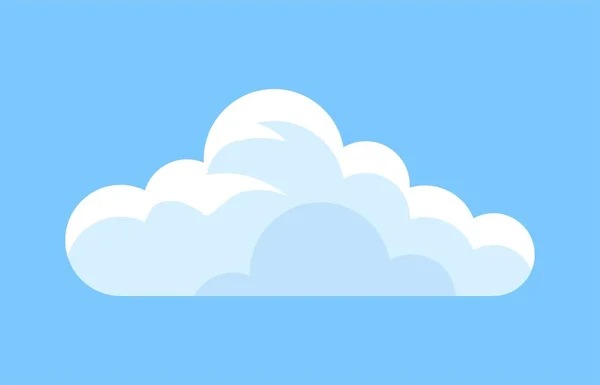 Nettes Wolkensymbol Minimalistische Kreativität Und Kunst Grafisches Element Für Den — Stockvektor