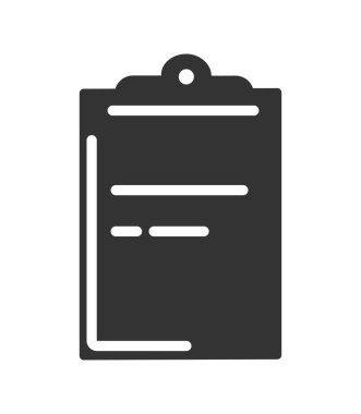 İş belgesi simgesi. Başarılı pazarlıklar ve anlaşma yapma metaforu. Kontrat silueti, web sitesi için grafik ögesi. Organizasyon ve şirket listesi. Çizgi film düz vektör çizimi