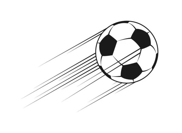 足球的概念 运动和积极的生活方式 程序和应用程序的接口 球体在运动 校队或大学队的徽章 卡通平面矢量插图 — 图库矢量图片