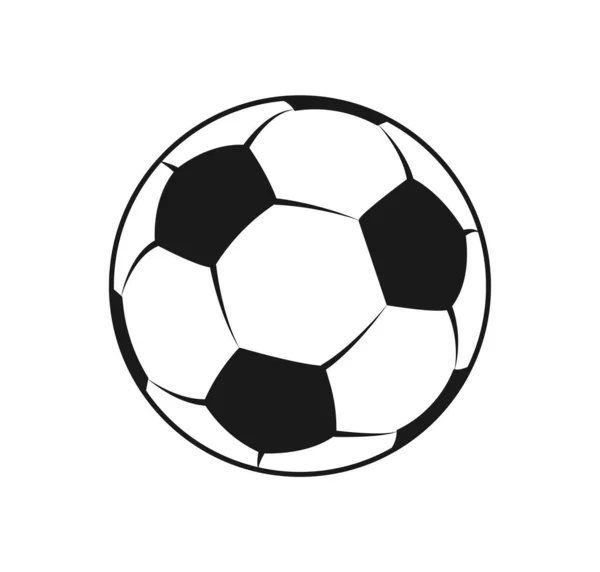 足球的概念 积极的生活方式和运动 网站的海报或横幅 足球队的标志或徽章 团队比赛 卡通平面矢量插图 — 图库矢量图片