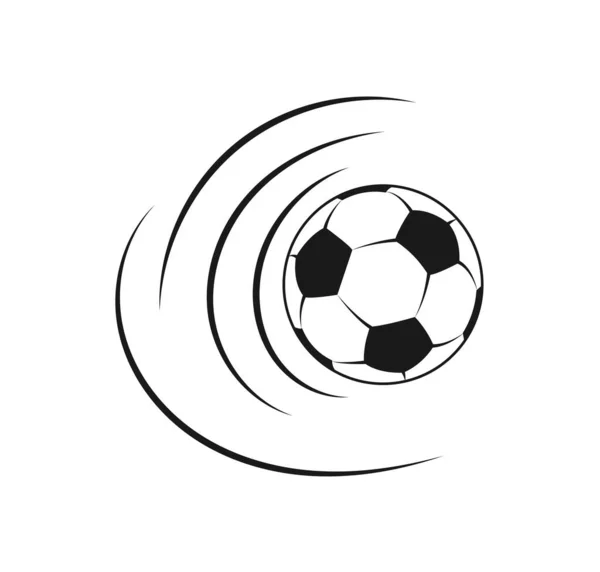 Concepto Pelota Fútbol Deportes Equipo Competiciones Fútbol Estilo Vida Activo — Vector de stock
