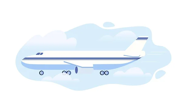 Logistic Transport Plane Concept Aviation Transportation Goods Flight International Trade — Stock Vector