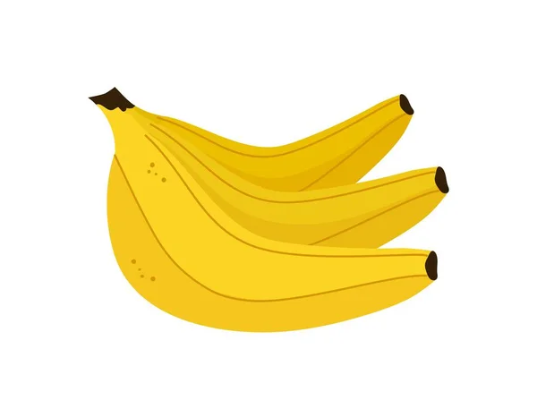 바나나 개념의 사이트에 포스터 아이콘 유기농 적절한 건강한 식생활 일러스트 — 스톡 벡터