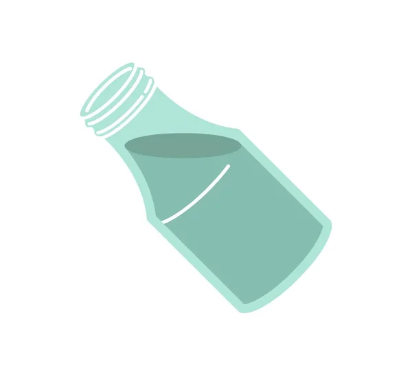 Glass Bottle Liquid Kitchen Utensils Water Olive Oil Ingredient Cooking — Stock Vector