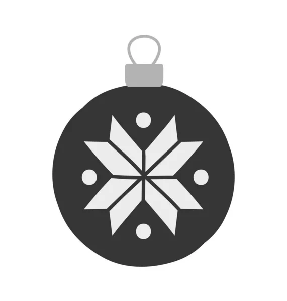 Χριστουγεννιάτικη Μπάλα Αυτοκόλλητο Για Κοινωνικά Δίκτυα Και Άμεσους Αγγελιοφόρους Διακόσμηση — Διανυσματικό Αρχείο