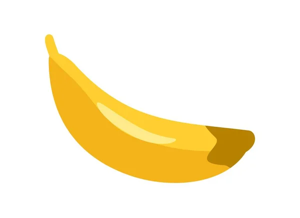 바나나의 신선하고 맛있는 탄수화물과 적절한 영양과 다이어트 네트워크 스티커 일러스트 — 스톡 벡터