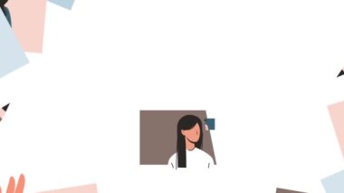 Yeni Çalışan Aranıyor. Liderleri olan bir grup meslektaşla pankartı taşımak ve en iyi iş adayını işe almak için açık pozisyon. İşe alım ve İnsan Kaynakları Yönetimi. Düz grafik çizgi film