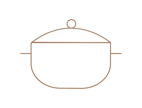 Kochen Der Pfanne Phase Der Zubereitung Von Pasta Oder Suppe — Stockvektor