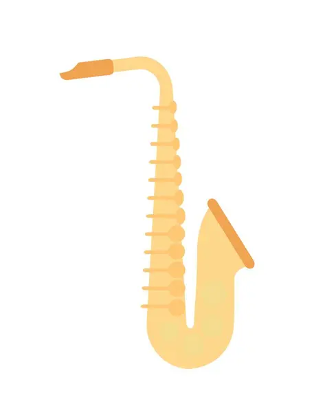 Goldenes Saxophonkonzept Blasinstrumente Trompeten Für Kreativität Aufführung Von Klassik Und — Stockvektor