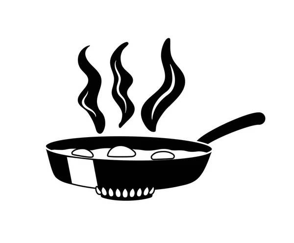 Icono Pan Negro Pegatina Para Redes Sociales Mensajeros Etapas Cocinar — Vector de stock