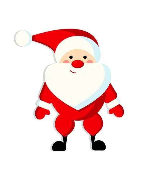 Weihnachtsmann Konzept Symbol Für Neujahr Und Weihnachten Fiktion Und Märchen — Stockvektor