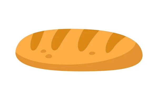 Gesunde Ernährung Sticker Mit Köstlichem Laib Weizenmehl Frisches Warmes Brot — Stockvektor