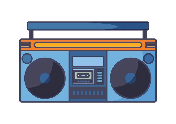 Концепция Ретро Радио Аудиооборудование Стерео Звук Запись Трансляция Громкость Старый — стоковый вектор