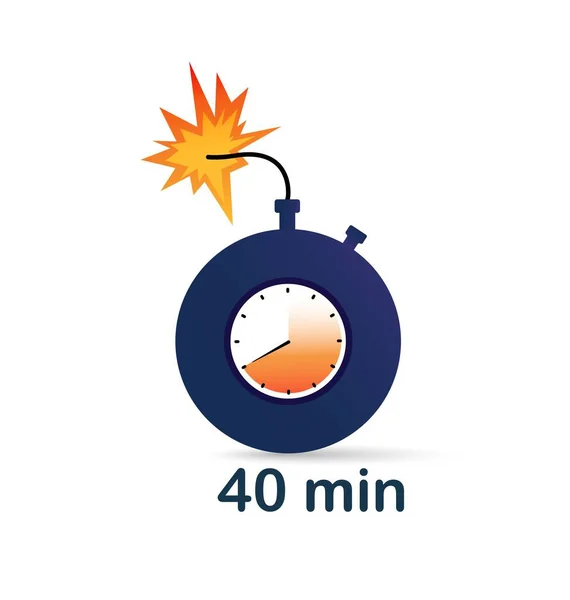 Bombe Minutes Sticker Pour Les Réseaux Sociaux Les Messagers Gestion — Image vectorielle