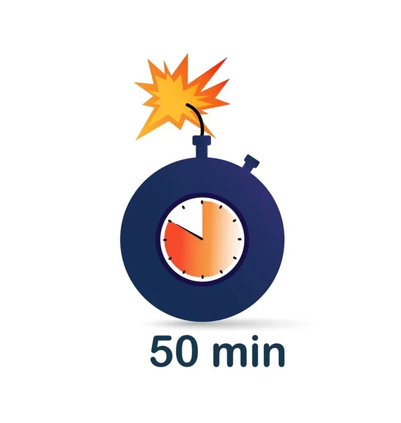 Bombe Horloge Minutes Modèle Mise Page Maquette Affiche Publicitaire Bannière — Image vectorielle