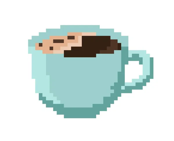 Каваї Чай Або Кава Гарячий Напій Чашці Або Чашці Еспресо — стоковий вектор
